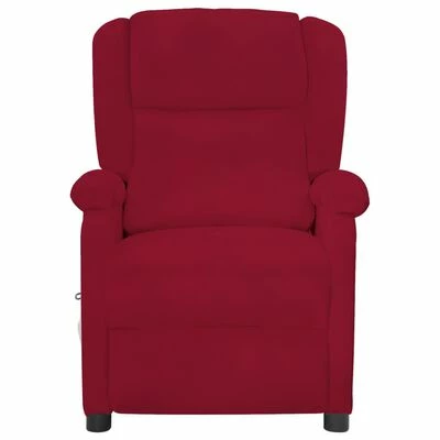 VidaXL Fauteuil inclinable Rouge bordeaux Velours 4 VidaXL Fauteuil inclinable Rouge bordeaux Velours – Image 2