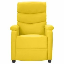 VidaXL Fauteuil inclinable Jaune moutarde Tissu -Fauteuils Soldes image 2 342711