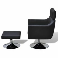 VidaXL Fauteuil TV Noir Similicuir -Fauteuils Soldes image 3 241029