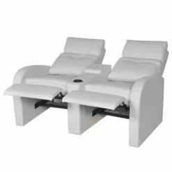 VidaXL Fauteuil inclinable à 2 places Cuir synthétique Blanc 10 VidaXL Fauteuil inclinable à 2 places Cuir synthétique Blanc -Fauteuils Soldes image 3 241997