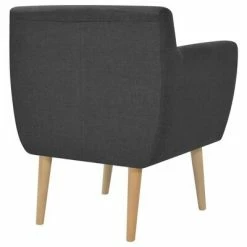 VidaXL Fauteuil Gris foncé Tissu -Fauteuils Soldes image 3 244066