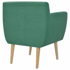 VidaXL Fauteuil Vert Tissu -Fauteuils Soldes image 3 244068