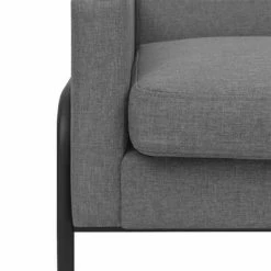 VidaXL Fauteuil Gris clair Acier et tissu 10 VidaXL Fauteuil Gris clair Acier et tissu -Fauteuils Soldes image 3 245522