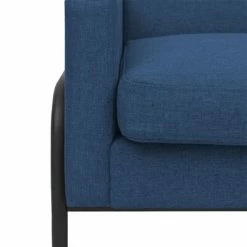 VidaXL Fauteuil Bleu Acier et tissu -Fauteuils Soldes image 3 245524