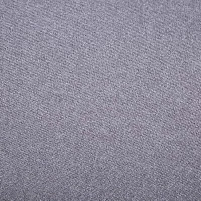 VidaXL Fauteuil sans accoudoirs avec repose-pied Gris Tissu 5 VidaXL Fauteuil sans accoudoirs avec repose-pied Gris Tissu – Image 3