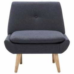 VidaXL Fauteuil sans accoudoirs Gris foncé Tissu -Fauteuils Soldes image 3 246984