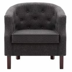VidaXL Fauteuil Gris foncé Tissu 10 VidaXL Fauteuil Gris foncé Tissu -Fauteuils Soldes image 3 247003