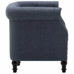 VidaXL Fauteuil Gris foncé Tissu -Fauteuils Soldes image 3 247005