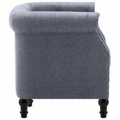 VidaXL Fauteuil Gris clair Tissu 10 VidaXL Fauteuil Gris clair Tissu -Fauteuils Soldes image 3 247006