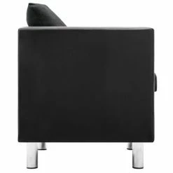 VidaXL Fauteuil Noir et gris foncé Similicuir 10 VidaXL Fauteuil Noir et gris foncé Similicuir -Fauteuils Soldes image 3 247167
