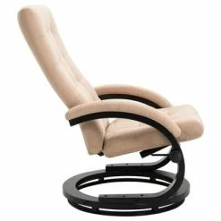 VidaXL Fauteuil inclinable avec repose-pieds Crème Tissu en daim 10 VidaXL Fauteuil inclinable avec repose-pieds Crème Tissu en daim -Fauteuils Soldes image 3 248470