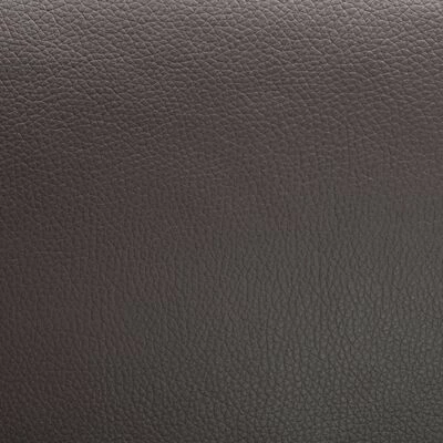 VidaXL Fauteuil inclinable avec repose-pied Gris Similicuir 5 VidaXL Fauteuil inclinable avec repose-pied Gris Similicuir – Image 3