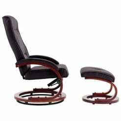 VidaXL Fauteuil inclinable avec repose-pied Marron Similicuir -Fauteuils Soldes image 3 248599
