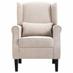 VidaXL Fauteuil Beige Tissu -Fauteuils Soldes image 3 248614