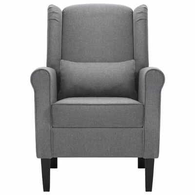 VidaXL Fauteuil Gris foncé Tissu 5 VidaXL Fauteuil Gris foncé Tissu – Image 3