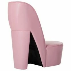 VidaXL Chaise en forme de chaussure à talon haut Rose Similicuir -Fauteuils Soldes image 3 248648