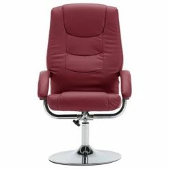 VidaXL Fauteuil inclinable avec repose-pied Rouge bordeaux Similicuir -Fauteuils Soldes image 3 248657