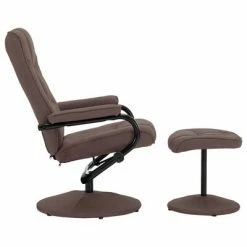 VidaXL Fauteuil inclinable avec repose-pied Marron Tissu -Fauteuils Soldes image 3 249313