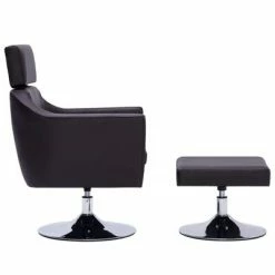 VidaXL Fauteuil TV Marron Similicuir -Fauteuils Soldes image 3 281306