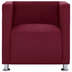 VidaXL Fauteuil cube Rouge bordeaux Tissu 10 VidaXL Fauteuil cube Rouge bordeaux Tissu -Fauteuils Soldes image 3 282151