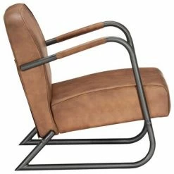 VidaXL Fauteuil de repos Marron Cuir véritable -Fauteuils Soldes image 3 282901