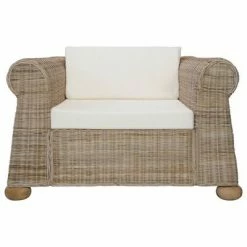 VidaXL Fauteuil avec coussins Rotin naturel -Fauteuils Soldes image 3 283072