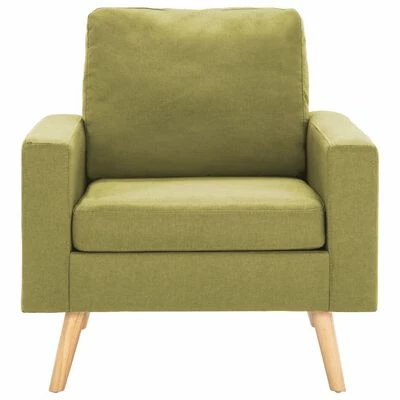 VidaXL Fauteuil Vert Tissu 5 VidaXL Fauteuil Vert Tissu – Image 3