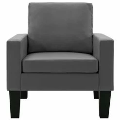 VidaXL Fauteuil Gris Similicuir -Fauteuils Soldes image 3 288745