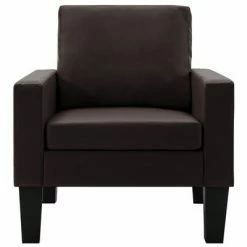 VidaXL Fauteuil Marron Similicuir 10 VidaXL Fauteuil Marron Similicuir -Fauteuils Soldes image 3 288746
