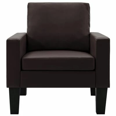 VidaXL Fauteuil Marron Similicuir 5 VidaXL Fauteuil Marron Similicuir – Image 3