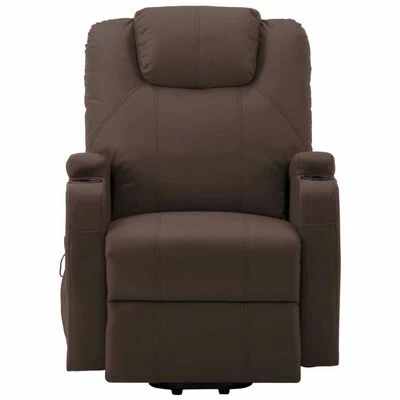 VidaXL Fauteuil inclinable Marron Similicuir 5 VidaXL Fauteuil inclinable Marron Similicuir – Image 3