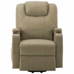 VidaXL Fauteuil inclinable Cappuccino Similicuir -Fauteuils Soldes image 3 289756