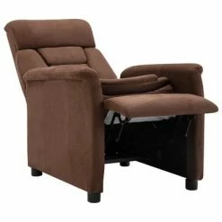 VidaXL Fauteuil inclinable Marron Similicuir daim -Fauteuils Soldes image 3 289764