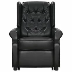 VidaXL Fauteuil releveur inclinable Noir Similicuir brillant -Fauteuils Soldes image 3 3093419