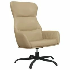 VidaXL Chaise de relaxation avec tabouret Cappuccino Similicuir -Fauteuils Soldes image 3 3097450