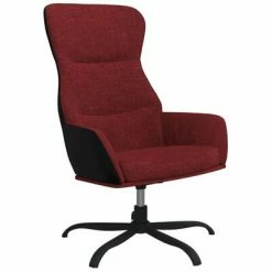 VidaXL Chaise de relaxation avec repose-pied Rouge bordeaux Tissu -Fauteuils Soldes image 3 3097471
