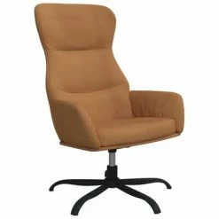 VidaXL Chaise de relaxation avec repose-pied Taupe Tissu microfibre -Fauteuils Soldes image 3 3097479