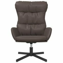 VidaXL Chaise de relaxation avec tabouret Marron Similicuir 10 VidaXL Chaise de relaxation avec tabouret Marron Similicuir -Fauteuils Soldes image 3 3097607