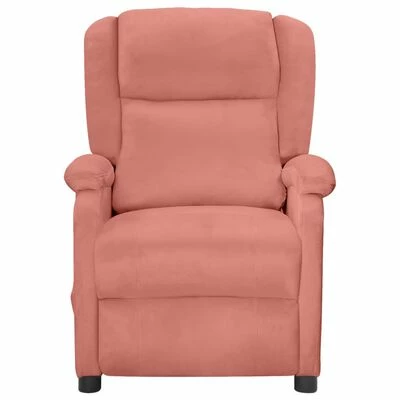 VidaXL Fauteuil inclinable électrique Rose Velours 5 VidaXL Fauteuil inclinable électrique Rose Velours – Image 3