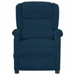 VidaXL Fauteuil inclinable électrique Bleu Velours -Fauteuils Soldes image 3 3098403