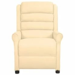 VidaXL Fauteuil inclinable électrique Crème Similicuir -Fauteuils Soldes image 3 3098467