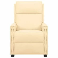 VidaXL Fauteuil inclinable électrique Crème Similicuir -Fauteuils Soldes image 3 3098481