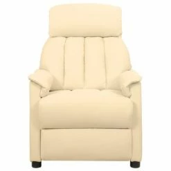 VidaXL Fauteuil inclinable électrique Crème Similicuir -Fauteuils Soldes image 3 3098495