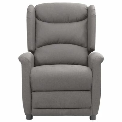VidaXL Fauteuil inclinable électrique Gris clair Tissu 5 VidaXL Fauteuil inclinable électrique Gris clair Tissu – Image 3