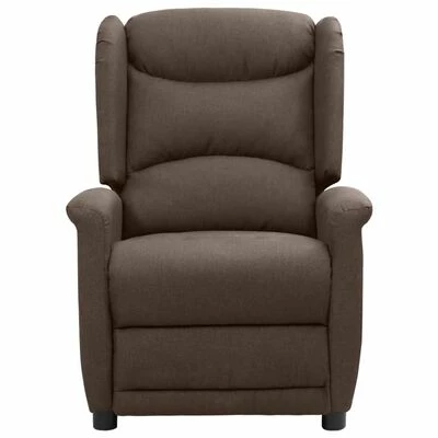 VidaXL Fauteuil inclinable électrique Taupe Tissu 5 VidaXL Fauteuil inclinable électrique Taupe Tissu – Image 3