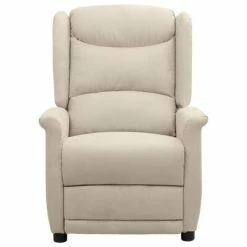 VidaXL Fauteuil inclinable électrique Crème Tissu microfibre 10 VidaXL Fauteuil inclinable électrique Crème Tissu microfibre -Fauteuils Soldes image 3 3098535