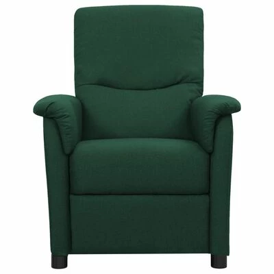 VidaXL Fauteuil inclinable électrique Vert foncé Tissu 5 VidaXL Fauteuil inclinable électrique Vert foncé Tissu – Image 3