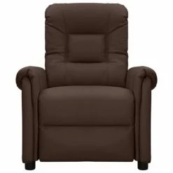 VidaXL Fauteuil inclinable électrique Marron Similicuir -Fauteuils Soldes image 3 3098569