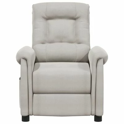 VidaXL Fauteuil inclinable électrique Gris clair Tissu microfibre 5 VidaXL Fauteuil inclinable électrique Gris clair Tissu microfibre – Image 3