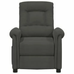 VidaXL Fauteuil inclinable électrique Gris foncé Tissu microfibre -Fauteuils Soldes image 3 3098585